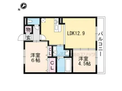 フロイデプラッツ(2LDK/3階)の間取り写真