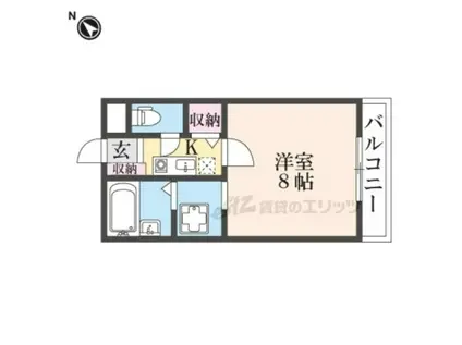 マイトレーヤ・ハイツ(1K/3階)の間取り写真