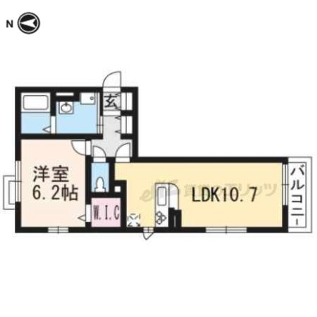 エスポワールブリイエ(1LDK/2階)の間取り写真
