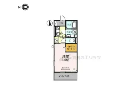 リヴィエール(1K/3階)の間取り写真