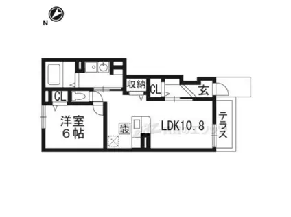 サンコート(1LDK/1階)の間取り写真