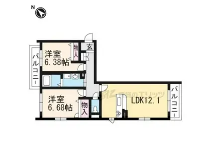 SAN FELICE(2LDK/3階)の間取り写真