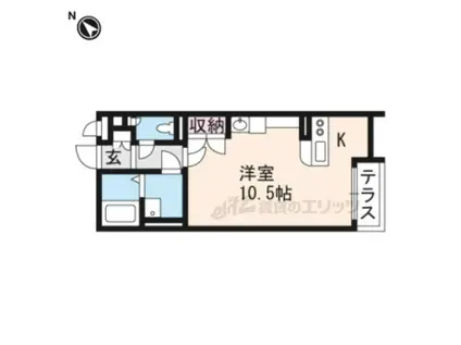 ミランダKUNISAN(ワンルーム/2階)の間取り写真