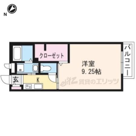 ワイジェイエム20(1K/2階)の間取り写真
