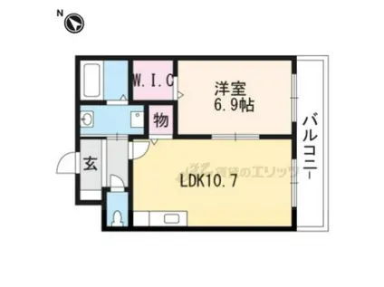 アースマーシマンション(1LDK/2階)の間取り写真