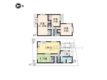 京阪電気鉄道京阪線 淀駅 徒歩13分 2階建 築7年(4LDK)の間取り写真