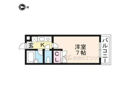 アーク21(1K/2階)の間取り写真