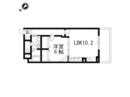 エスポワール(1LDK/3階)の間取り写真