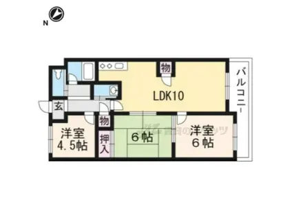 ウイング21(3LDK/3階)の間取り写真