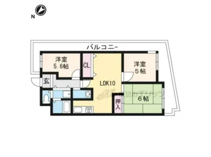 ウイング21(3LDK/1階)の間取り写真