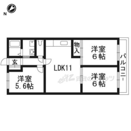 グランヴィアSJ(3LDK/3階)の間取り写真