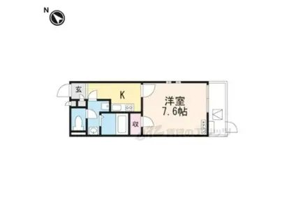 クレイノM TAMAKICHO(1K/1階)の間取り写真