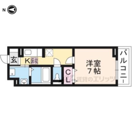 DIEU LAC(1K/1階)の間取り写真