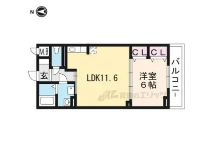 DIEU LAC(1LDK/3階)の間取り写真