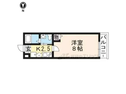 MJCLASS(1K/3階)の間取り写真