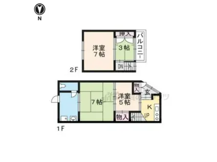 京都市東西線 東山駅(京都) 徒歩3分 1階建 築57年(4K)の間取り写真