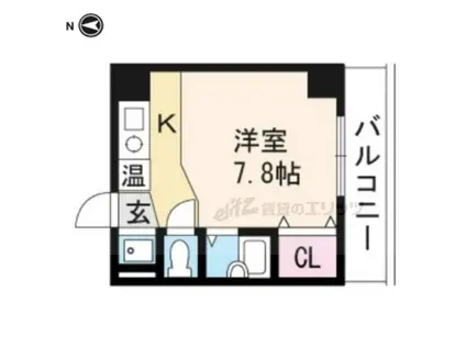 リベーラ塩屋(ワンルーム/2階)の間取り写真