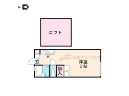 あねっくす弐番館(ワンルーム/1階)の間取り写真