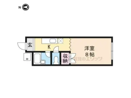 メゾン竹井(1K/1階)の間取り写真