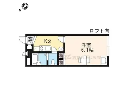 レオパレス甲賀駅前(1K/2階)の間取り写真