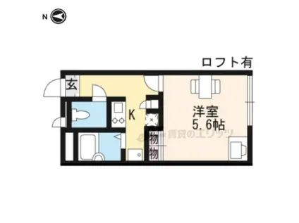 レオパレスKIMIE(1K/2階)の間取り写真