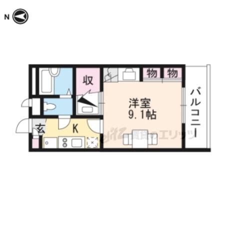 レオパレスサニーコート(1K/2階)の間取り写真