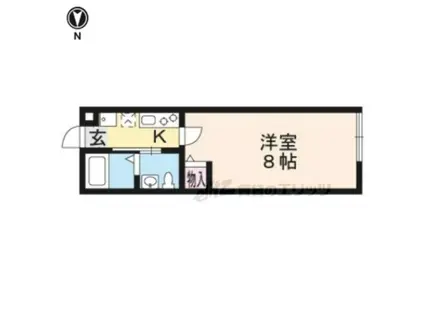 SUNPUT NIJO CASTLE(1K/3階)の間取り写真