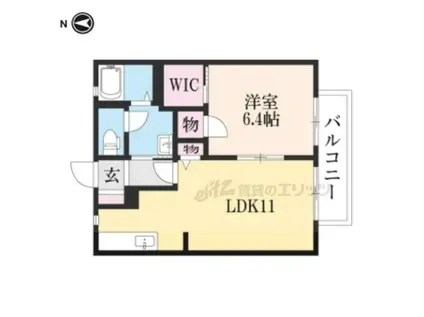 グランシード泉源寺(1LDK/2階)の間取り写真