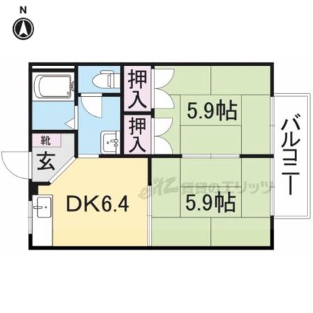 SEPHIRA TOYO(2DK/2階)の間取り写真