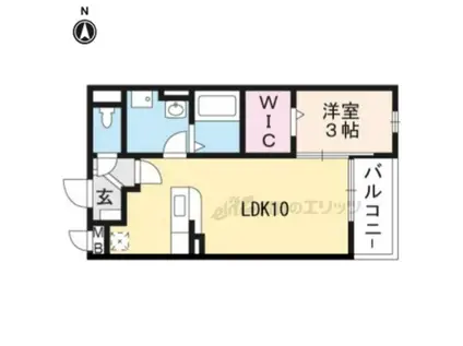 アンプルール(1LDK/2階)の間取り写真