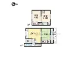 東海道本線 向日町駅 徒歩10分 2階建 築61年