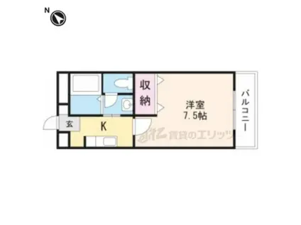 レスポワール(1K/1階)の間取り写真