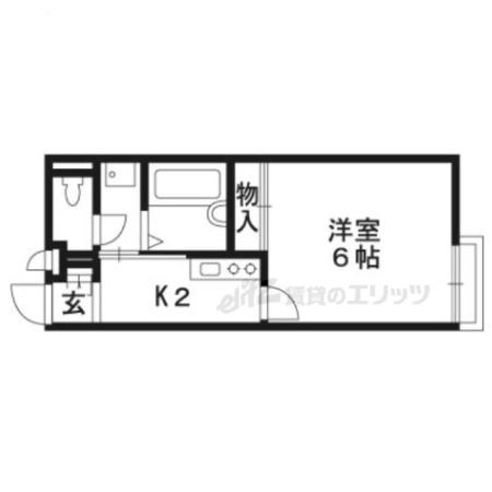 レオネクストステュディオ(1K/1階)の間取り写真