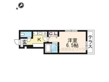 MR.3(1K/1階)の間取り写真