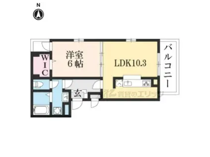 ロワ・レーヌ(1LDK/3階)の間取り写真