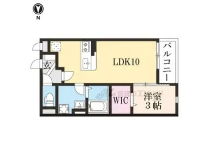 サンシャイン・パインオーク(1LDK/2階)の間取り写真