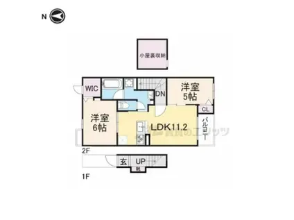 フロレスタ(2LDK/2階)の間取り写真