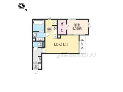 FELICE(1LDK/1階)の間取り写真