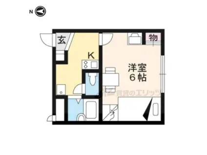 レオパレスHORTON(1K/1階)の間取り写真