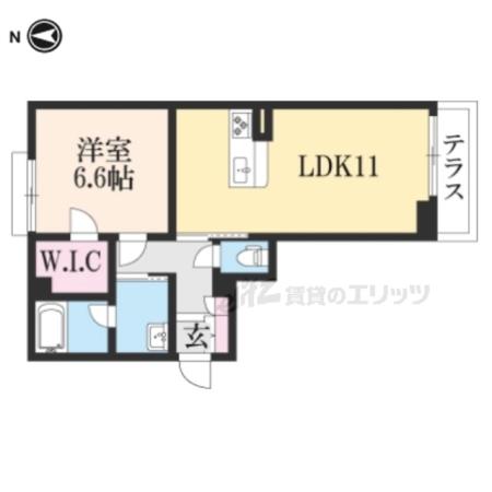シャーメゾンエクセル(1LDK/2階)の間取り写真
