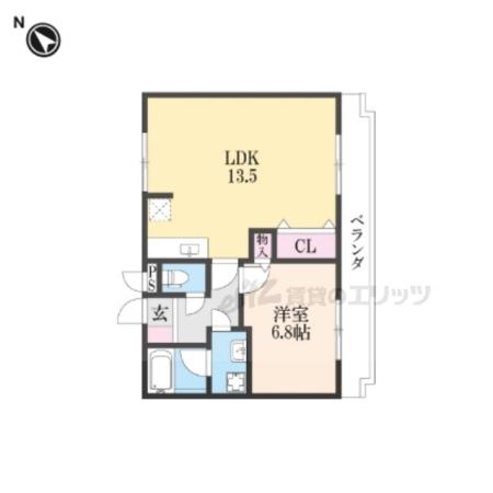 ヴィラセンチュリー(1LDK/3階)の間取り写真