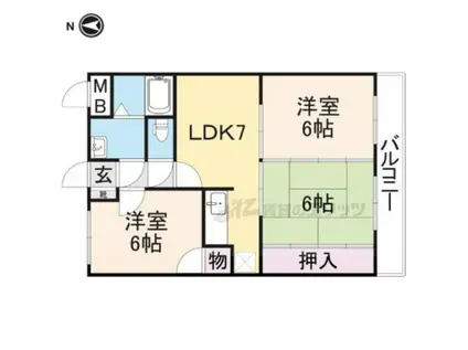 ユーミーSAKAE(3DK/2階)の間取り写真