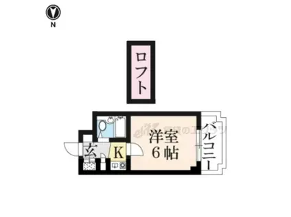 シティパレス西大寺北町P-Ⅰ(1K/1階)の間取り写真