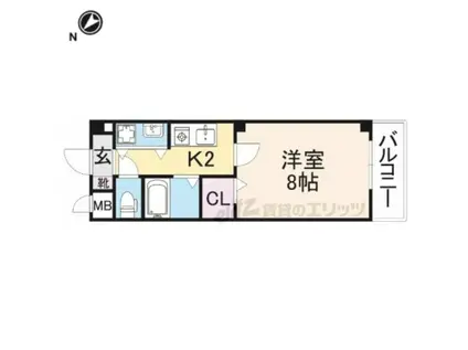 アージェント シート(1K/2階)の間取り写真