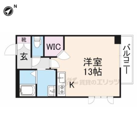 クラッシーメゾン(ワンルーム/2階)の間取り写真