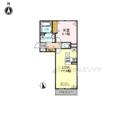 セゾン デ スリジエール(1LDK/2階)の間取り写真