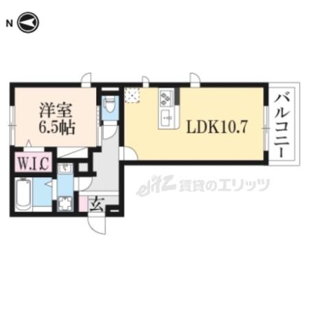 ソフィア(1LDK/2階)の間取り写真