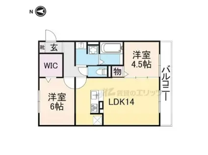 リノムア(2LDK/2階)の間取り写真