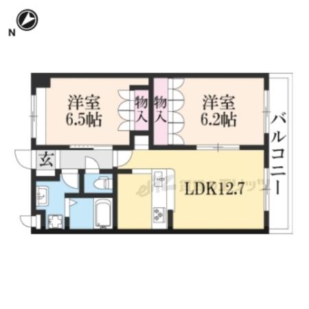 レマルージュ(2LDK/2階)の間取り写真