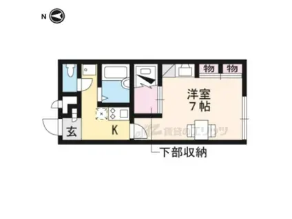 レオパレスくにもり(1K/2階)の間取り写真